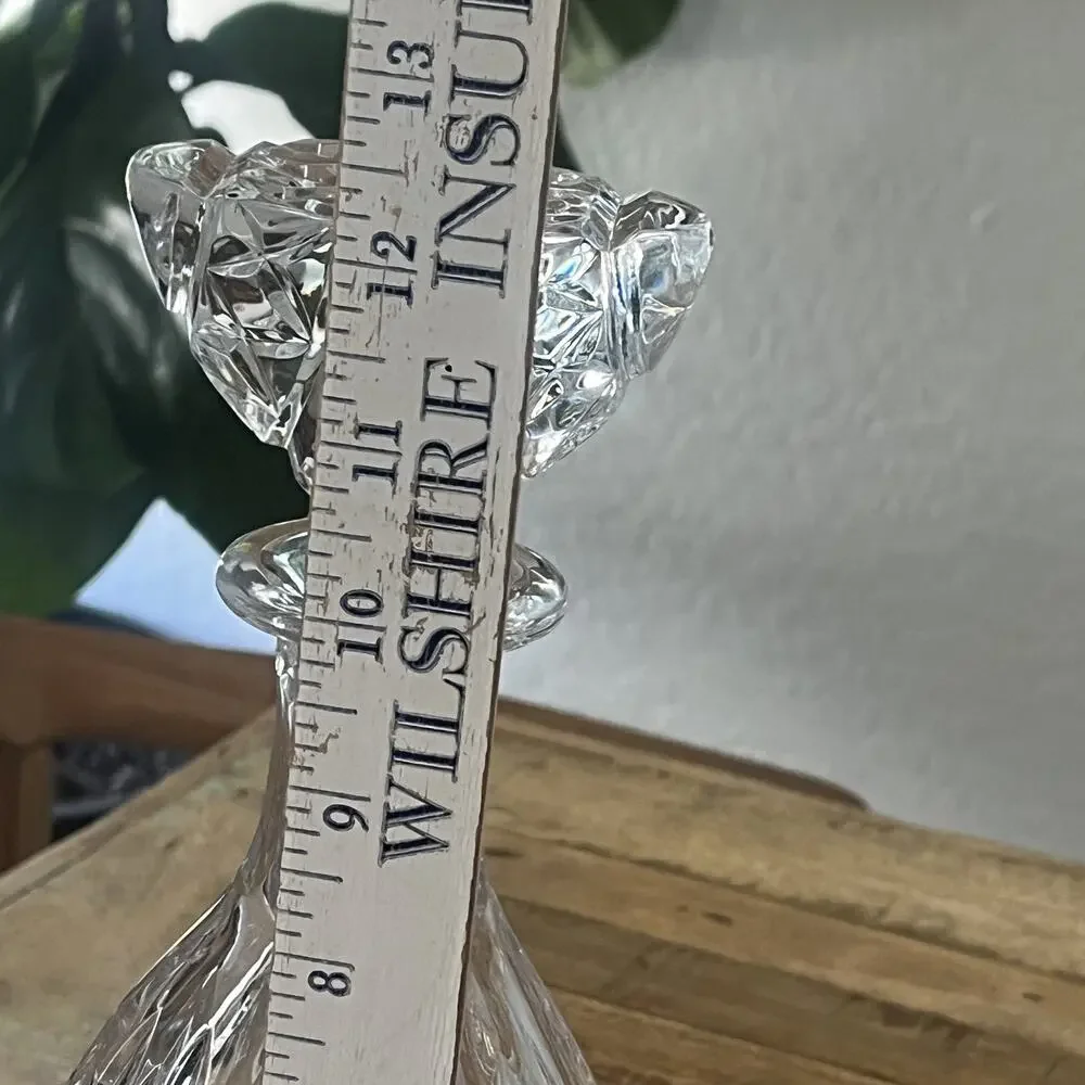 Vintage Bell Shaped Heavy Cut Glass Crystal Liquor Decanter 13